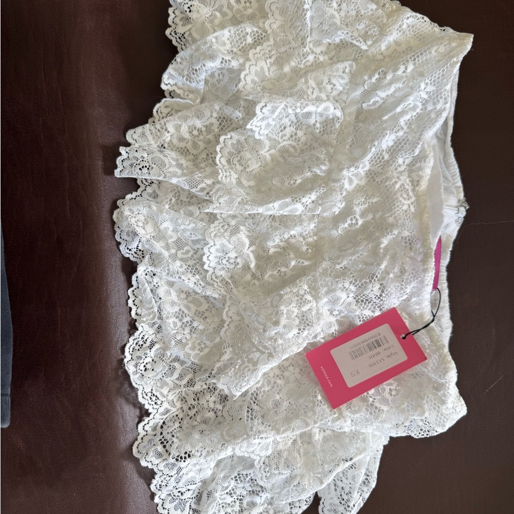 Elegant White Lace Intimate Top